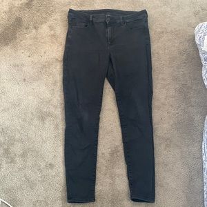 American Eagle black next level stretch skinny jeans